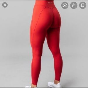 Alphalete Alphalux Leggings Red/Ember